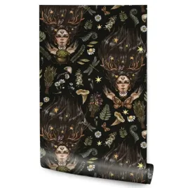 tapeta-mlodziezowa-czarownice-rosliny-gwiazdy-boho