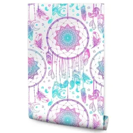 tapety-do-sypialni-kolorowe-lapacze-snow-styl-boho