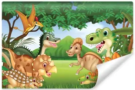 fototapeta-dziecieca-dinozaury-bajka-las-450x300