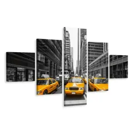 obraz-canvas-5-czesciowy-ameryka-taxi-3d-250x150