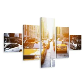 obraz-5-czesci-taxi-w-nowym-jorku-dekor-3d-250x150