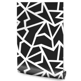 tapeta-nowoczesna-czarno-bialy-wzor-geometryczny