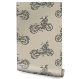 tapeta-mlodziezowa-motocykle-chopper-vintage-dekor