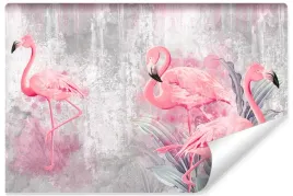 fototapeta-do-salonu-flamingi-abstrakcja-450x300