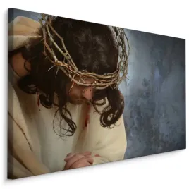 obraz-scienny-jezus-w-koronie-cierniowej-3d-100x70