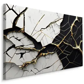 obraz-scienny-czarno-bialy-popekany-marmur-120x80