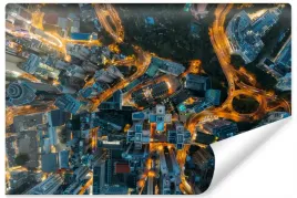 fototapeta-wiezowce-noca-widok-z-gory-3d-400x280