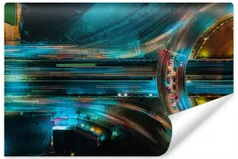 fototapeta-autostrada-noca-widok-z-gory-3d-400x280