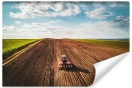 fototapeta-pole-traktor-niebo-widok-z-gory-400x280