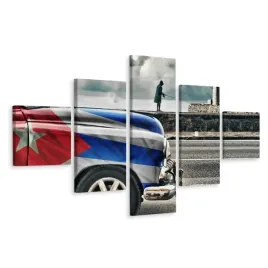 obraz-canvas-kuba-flaga-wedkarz-pentaptyk-3d-250x1