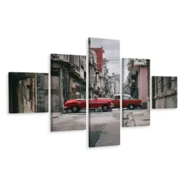 obraz-pentaptyk-retro-auto-hawana-miasto-250x150