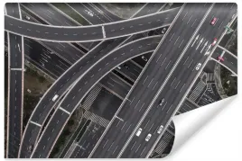 fototapeta-autostrada-auta-widok-z-gory-3d-450x300