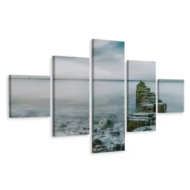 obraz-5-czesciowy-morze-kamienie-natura-3d-250x150