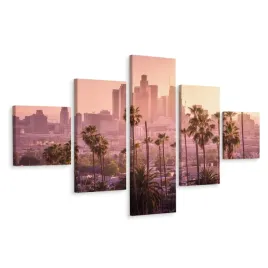 obraz-pentaptyk-miasto-los-angeles-dekor-250x150