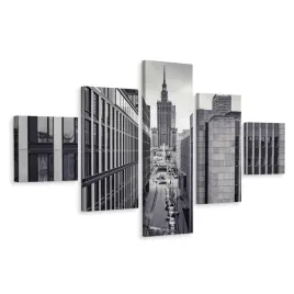 obraz-pentaptyk-warszawa-centrum-miasto-3d-250x150
