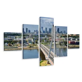 obraz-warszawa-miasto-widok-pentaptyk-3d-250x150