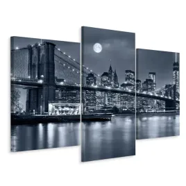 obraz-3-czesci-widok-new-york-noc-niebo-3d-60x40