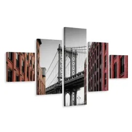 obraz-pentaptyk-ameryka-manhattan-bridge-250x150