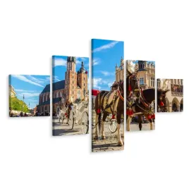 obraz-pentaptyk-krakow-powoz-kon-efekt-3d-250x150