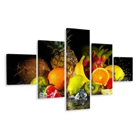 obraz-5-czesciowy-gruszka-woda-kokos-dekor-250x150