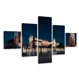 obraz-pentaptyk-kosciol-krakow-noca-3d-250x150