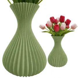 wazon-duzy-kielich-bezowy-23cm-na-kwiaty-lego-icons-bukiet-zielony-mat-boho