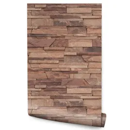 tapeta-do-salonu-kamien-lupek-cegielki-efekt-3d
