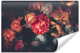 fototapeta-do-salonu-kwiaty-roze-storczyki-450x300