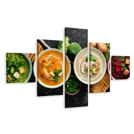 obraz-poliptyk-zupa-dyniowa-buraczki-dekor-250x150