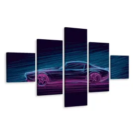 obraz-5-czesciowy-sportowe-auto-dekor-3d-250x150