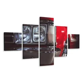 obraz-5-czesciowy-reflektor-samochodowy-3d-250x150