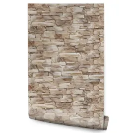 tapeta-zmywalna-kamien-lupek-imitacja-cegly-mur-3d