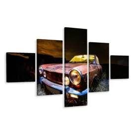obraz-poliptyk-stary-samochod-vintage-3d-250x150