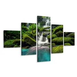 obraz-poliptyk-natura-kaskada-dzungla-las-250x150