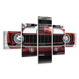 obraz-5-czesciowy-muscle-car-garaz-retro-250x150