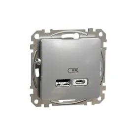 schneider-sedna-design-gniazdo-ladowarka-usb-a-c-2-4a-srebrne-aluminium