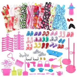 xxl-mega-zestaw-ubranka-i-dodatki-dla-lalek-85szt