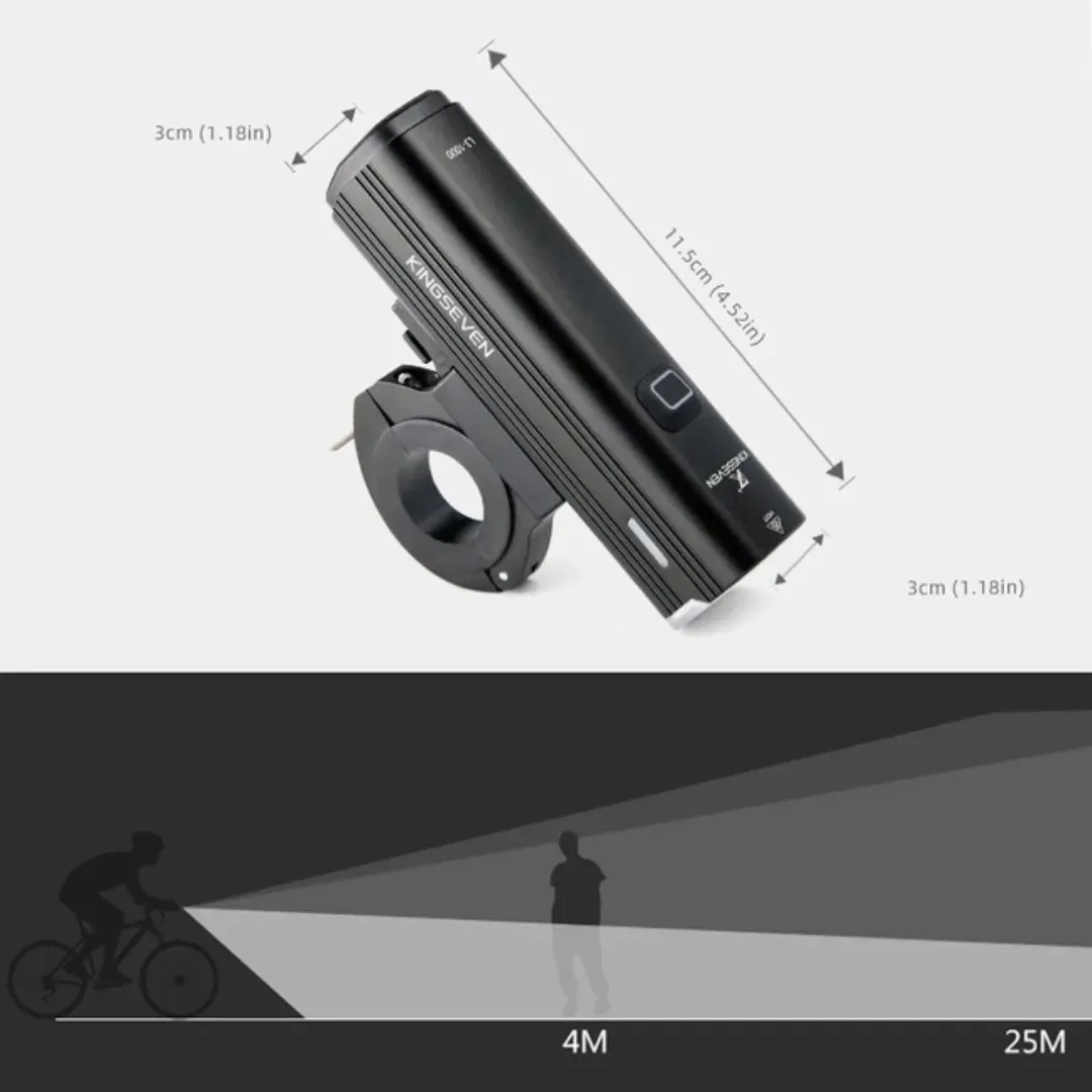 lampka-rowerowa-przednia-mocna-led-1000lm-5-trybow-4800mah-latarka-lampa-stan-nowy