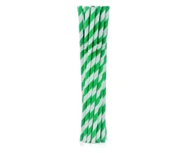 slomki-papierowe-zielone-w-biale-paski-12-szt-20cm