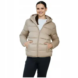 kurtka-damska-cleve-lekka-pikowana-z-recyklingu-z-kapturem-bezowa-s