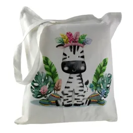 torba-bawelniana-biala-z-kolorowym-nadrukiem-zebra-zakupy-siatka-shopperbag