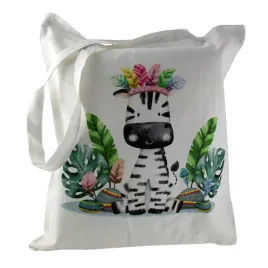 torba-bawelniana-biala-z-kolorowym-nadrukiem-zebra-zakupy-siatka-shopperbag