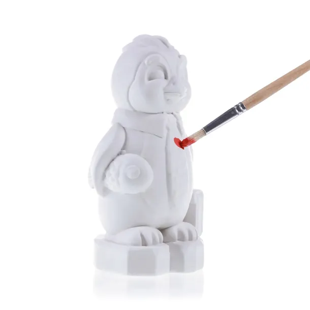 kolorowanka-3d-pingwin-figurka-gipsowa-farbki-marka-candellana