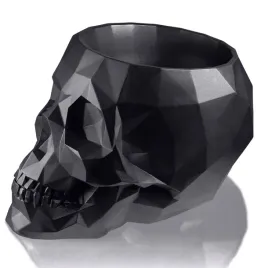 donica-skull-low-poly-black-metalic-poli-11-cm