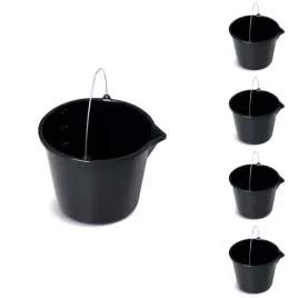 5x-wiadro-budowlane-12l-lejek-gospodarcze-ogrodowe