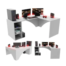 biurko-komputerowe-gracza-narozne-biale-led-duze