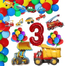 balony-na-3-urodziny-pojazdy-wywrotka-52szt