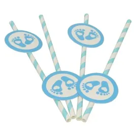 slomka-papierowa-bialo-niebieska-stopy-opak-6szt