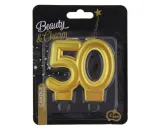 swieczka-liczba-50-zlota-metaliczna-bandc-8cm-stan-nowy