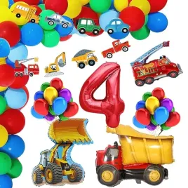 balony-na-4-urodziny-pojazdy-wywrotka-52szt